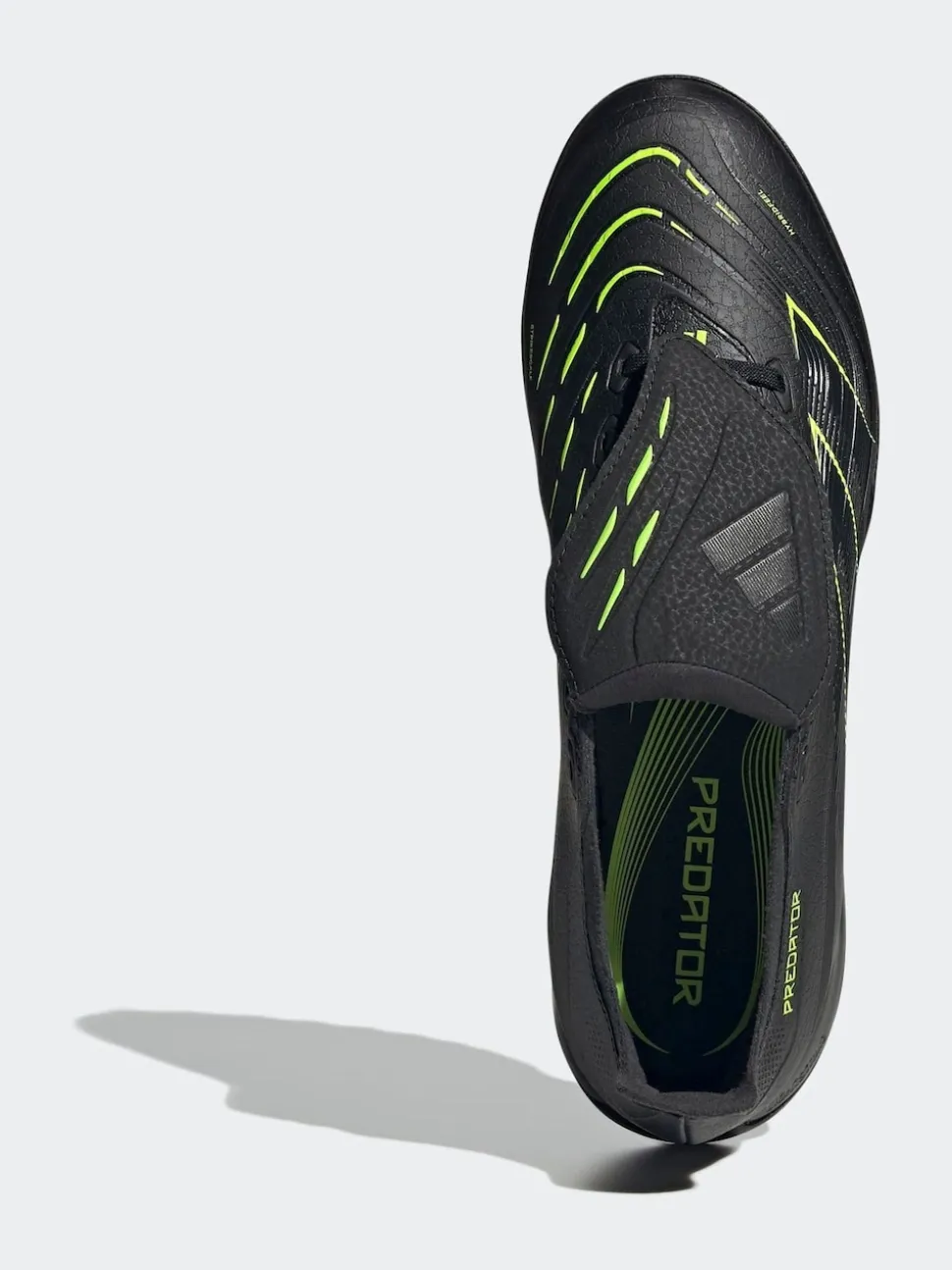adidas Black/Grey Adult Predator League Fold-Over Tongue Turf Boots