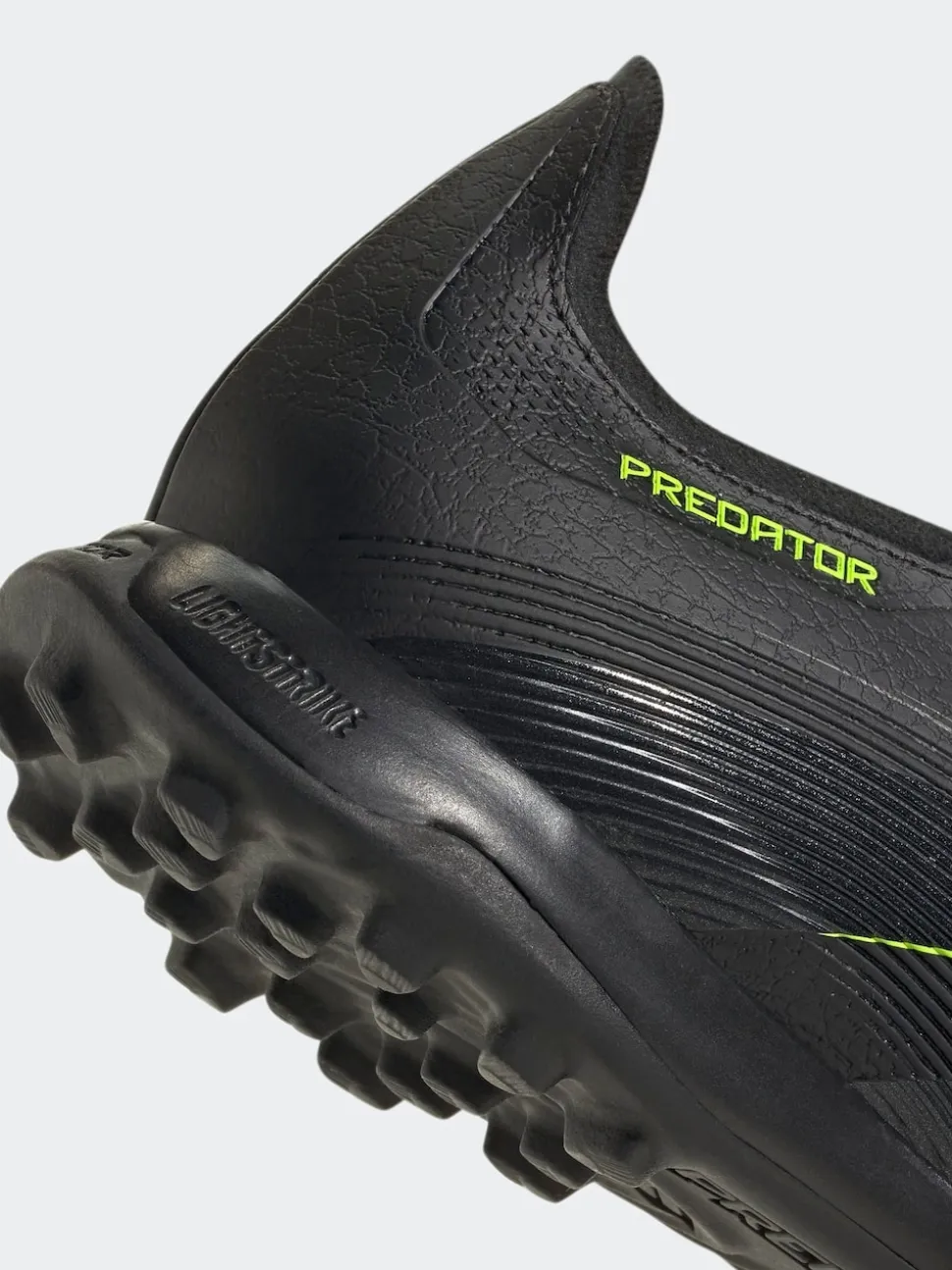 adidas Black/Grey Adult Predator League Fold-Over Tongue Turf Boots