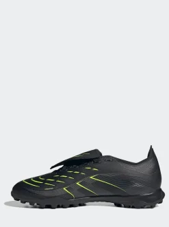 adidas Black/Grey Adult Predator League Fold-Over Tongue Turf Boots