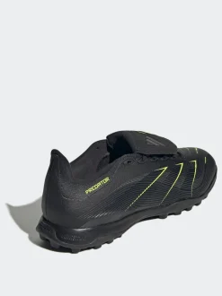 adidas Black/Grey Adult Predator League Fold-Over Tongue Turf Boots
