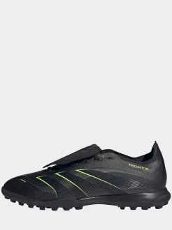 adidas Black/Grey Adult Predator League Fold-Over Tongue Turf Boots