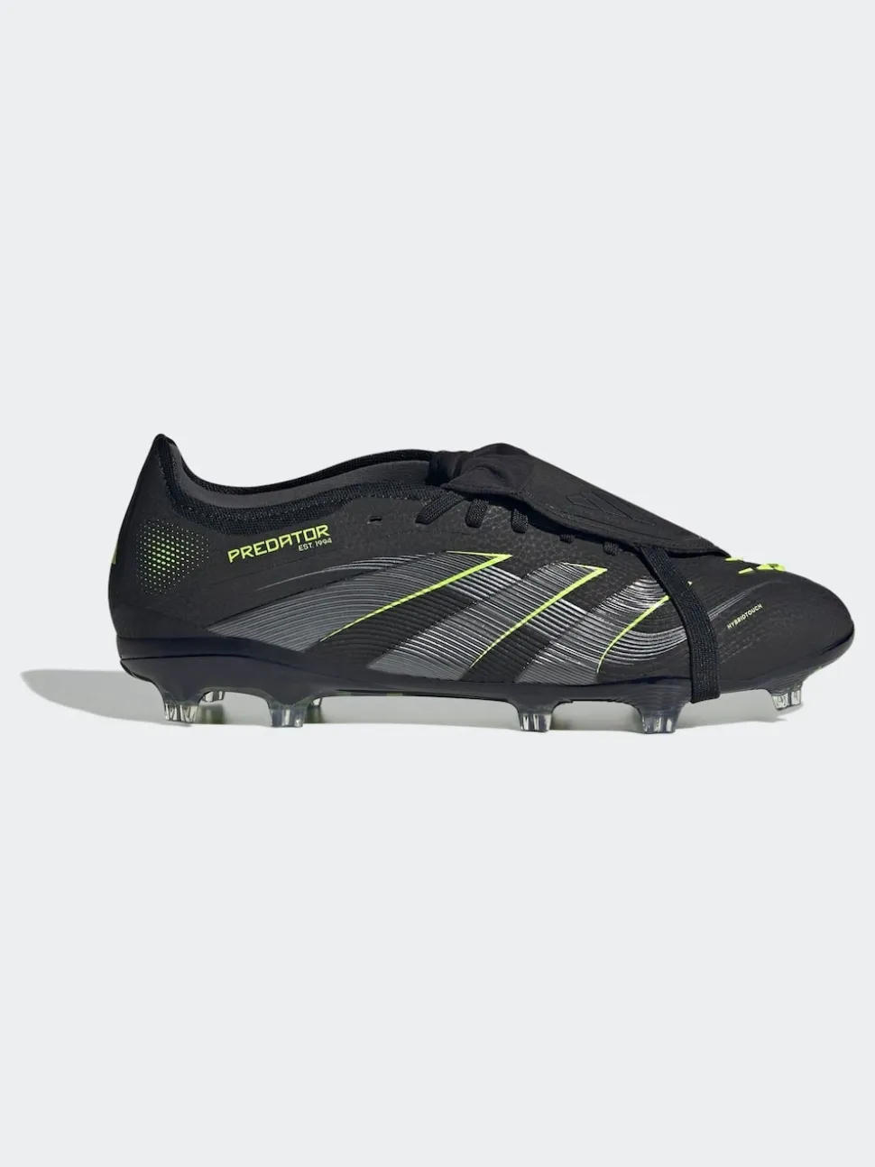 adidas Black/Grey Adult Predator Pro Fold-Over Tongue Firm Ground Boots