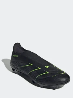 adidas Black/Grey Adult Predator League Laceless Firm/Multi Ground Boots