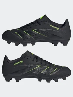 adidas Black/Grey Adult Predator Club Firm Ground Boots