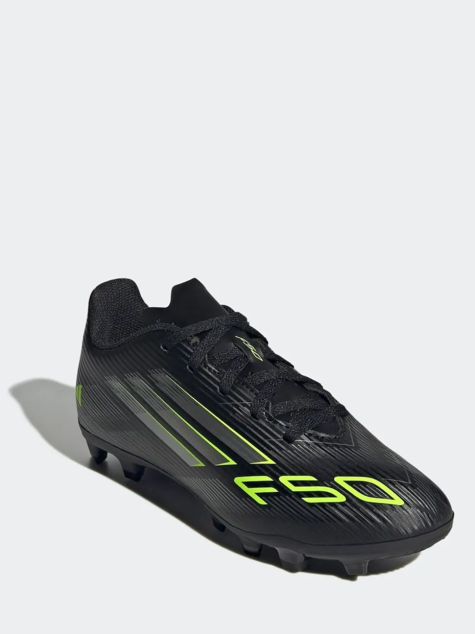 adidas Black/Grey Kids F50 Club Firm/Multi-Ground Boots