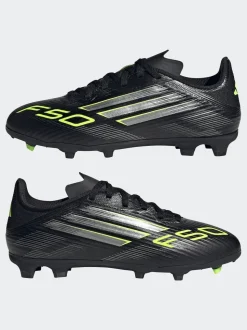adidas Black/Grey Kids F50 League Firm/Multi Ground Boots