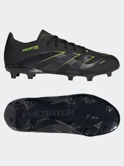 adidas Black/Grey Kids Predator League Firm/Multi Ground Boots