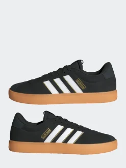adidas Black/Gum VL Court Trainers