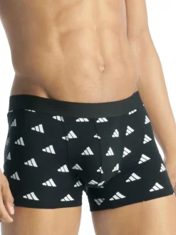 adidas Black/Navy Active Flex Cotton Trunks 3 pack