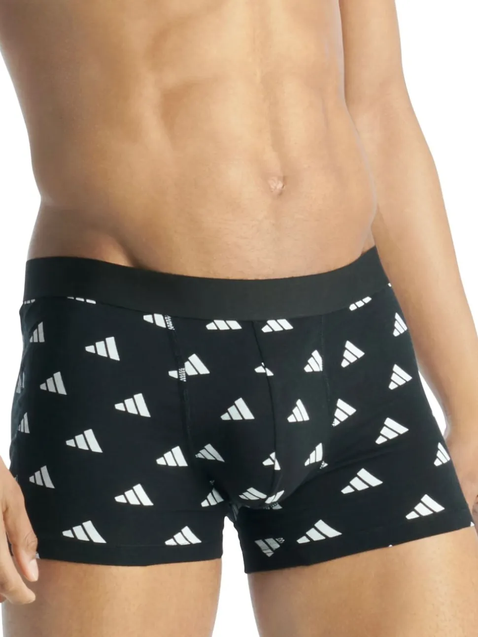 adidas Black/Navy Active Flex Cotton Trunks 3 pack