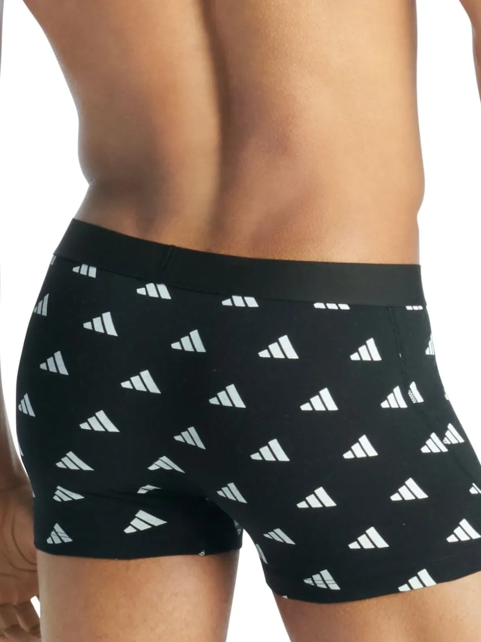 adidas Black/Navy Active Flex Cotton Trunks 3 pack