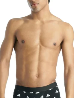 adidas Black/Navy Active Flex Cotton Trunks 3 pack