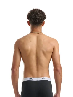 adidas Black/White Active Flex Cotton 3 Pack Boxers 5inch