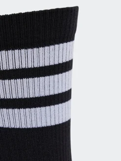 adidas Black/White Logo Socks 3 Pack