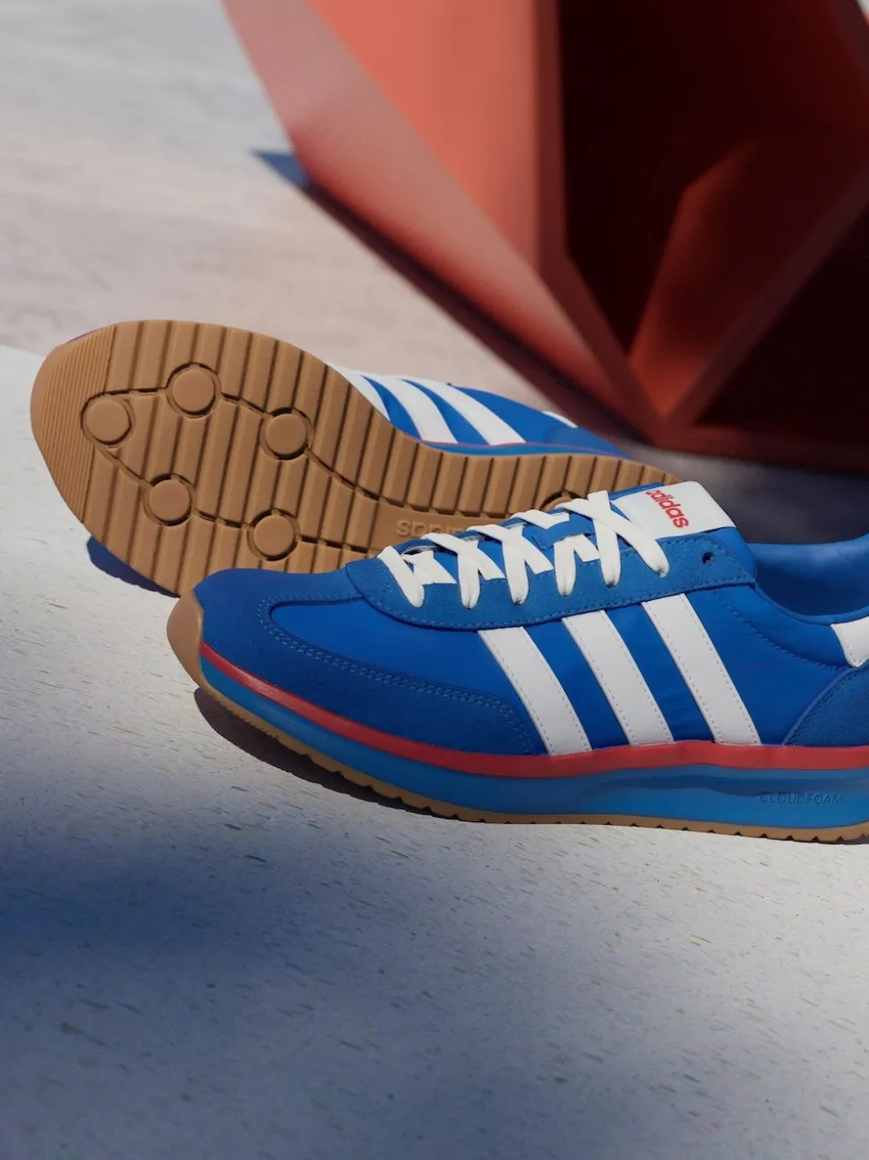 adidas Blue Chrome Run 72s Trainers