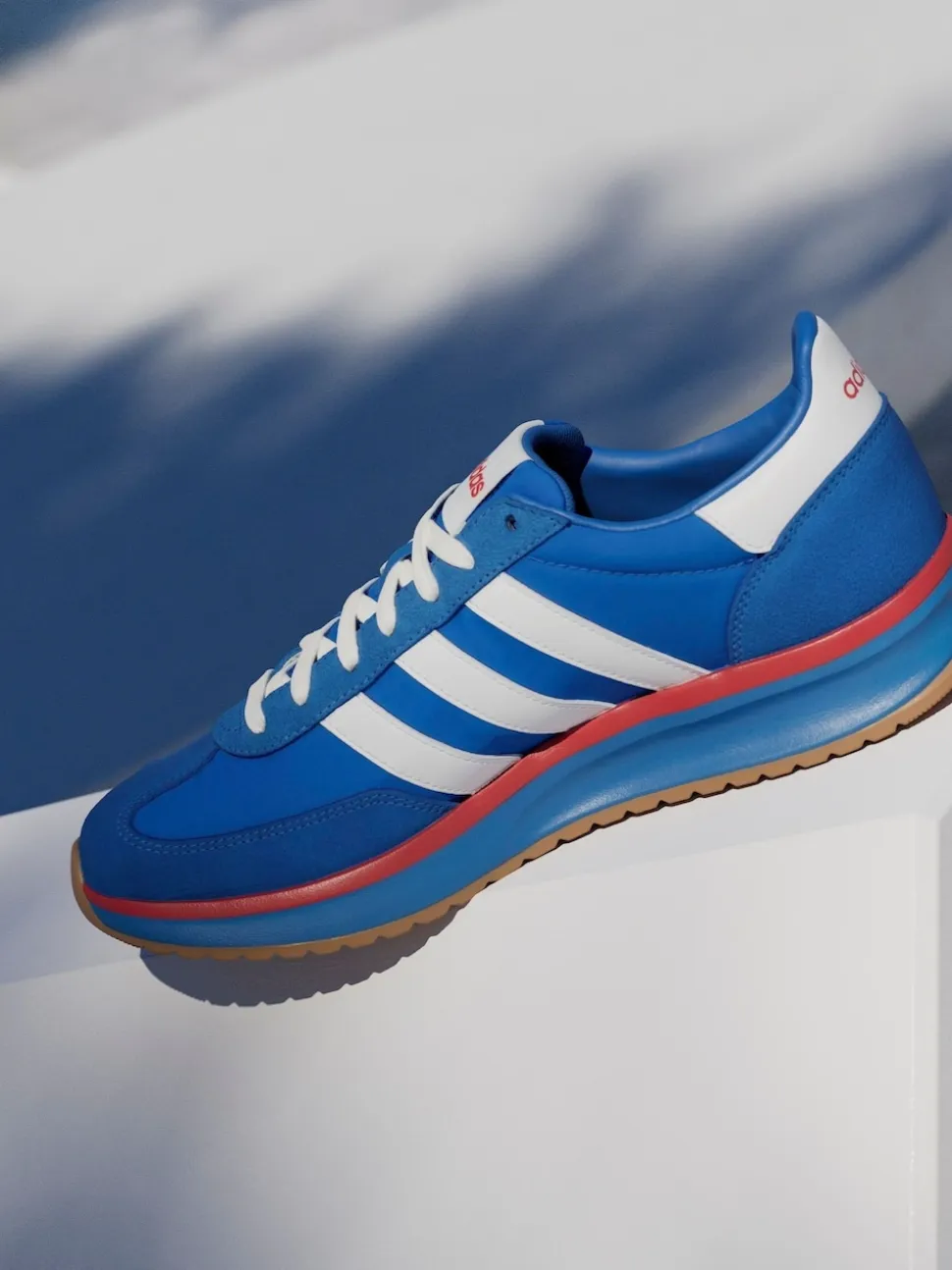 adidas Blue Chrome Run 72s Trainers