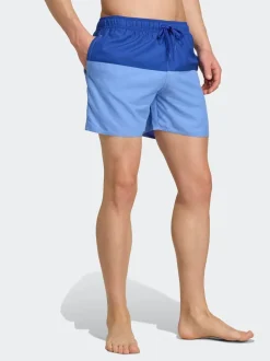 adidas Blue Colorblock 5 Inch Swim Shorts
