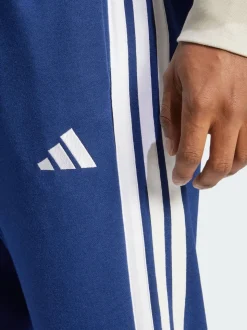 adidas Blue Essential 3-Stripes French Terry Joggers