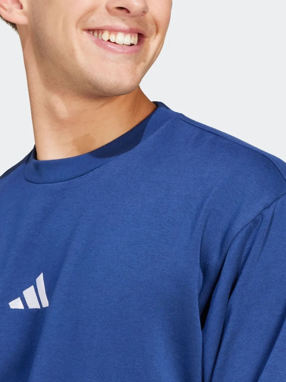 adidas Blue Essentials Feelcozy Fleece Sweatshirt