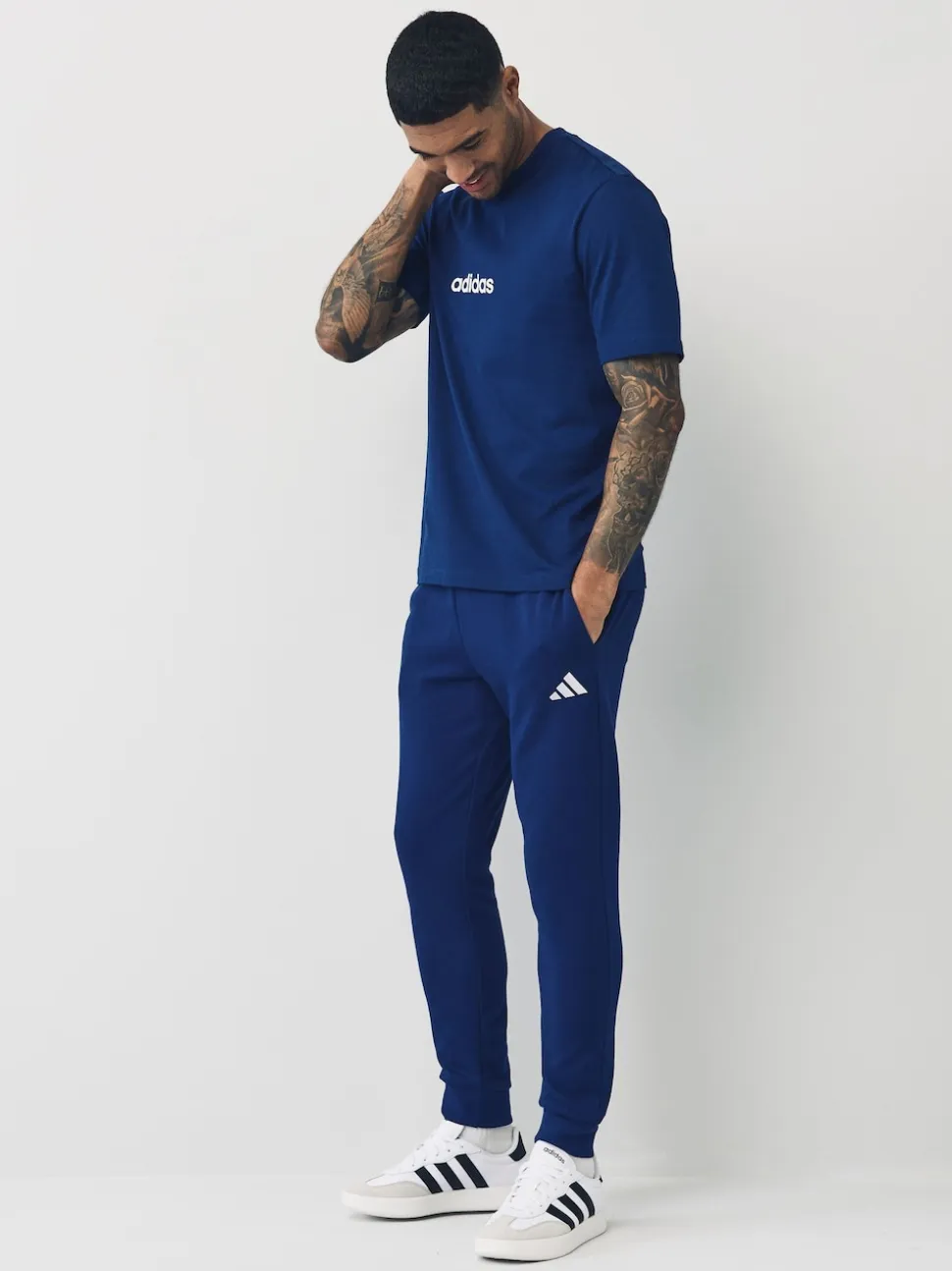 adidas Blue Essentials Feelcozy Fleece Joggers
