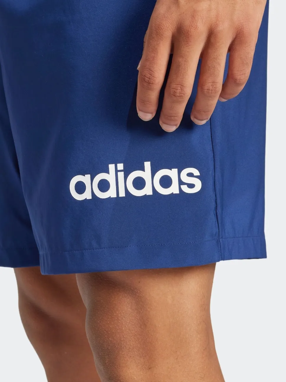 adidas Blue Essentials Linear Logo Shorts