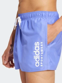 adidas Blue Essentials Logo CLX Shorts