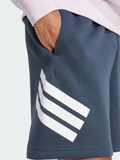 adidas Blue Future Icons 3 Stripes Shorts