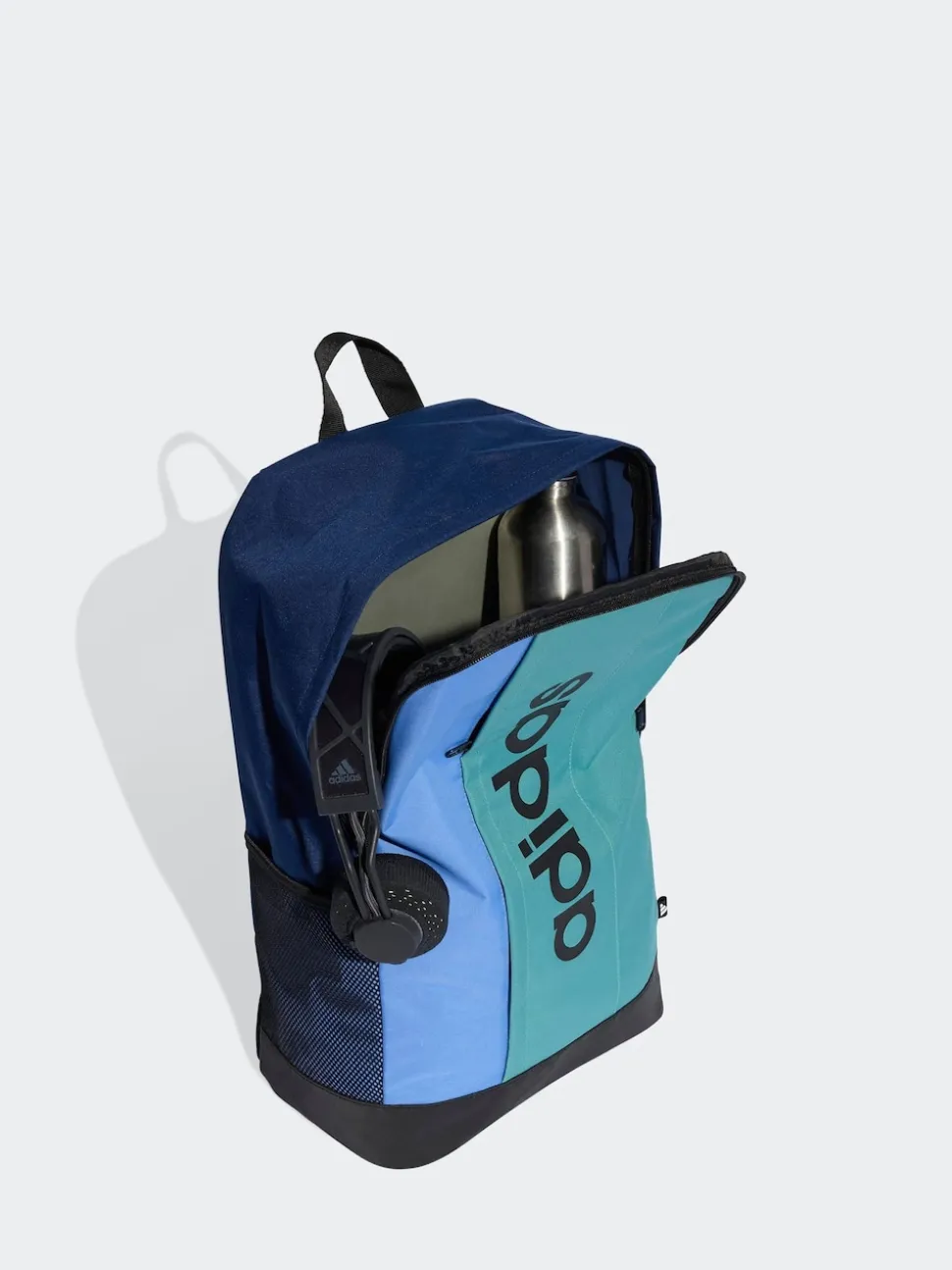 adidas Blue Linear Colourblock Backpack