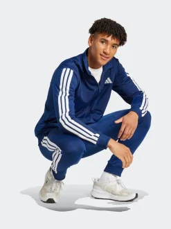 adidas Blue Sportswear Basic 3-Stripes Tricot Tracksuit