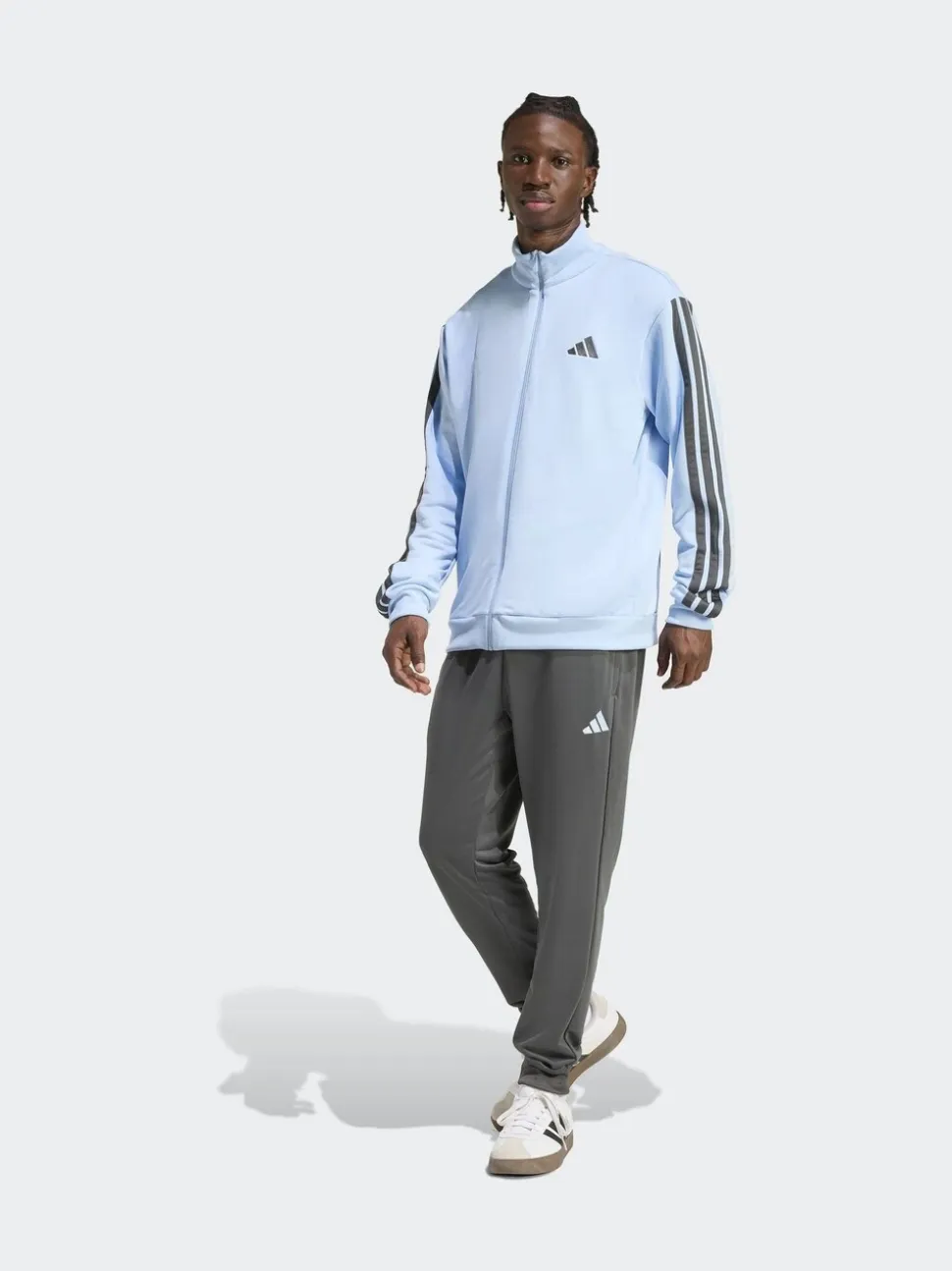 adidas Blue Sportswear 3-Stripes Fleece Tracksuit