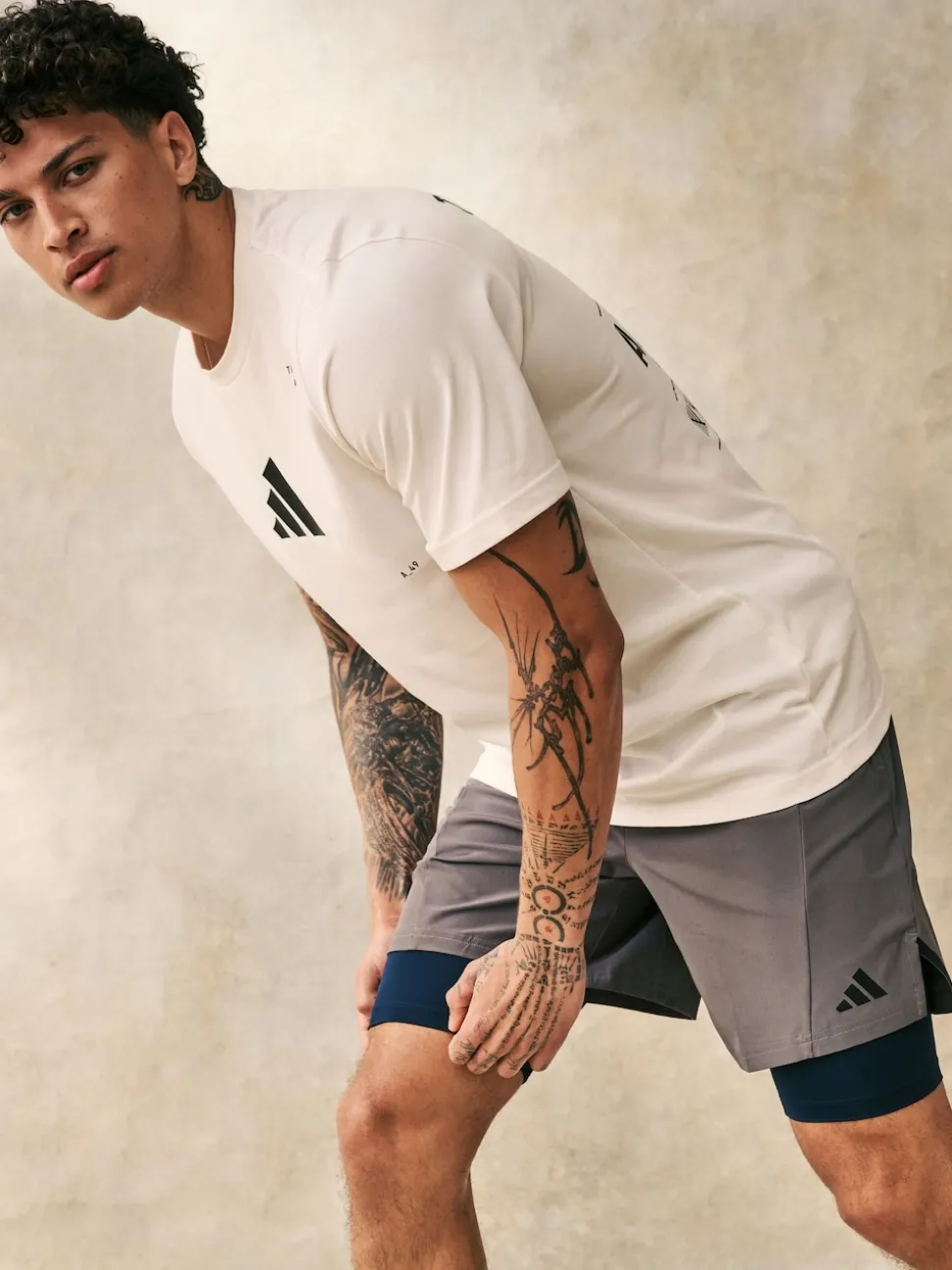 adidas Blue TECHFIT Compression Training Short Tights