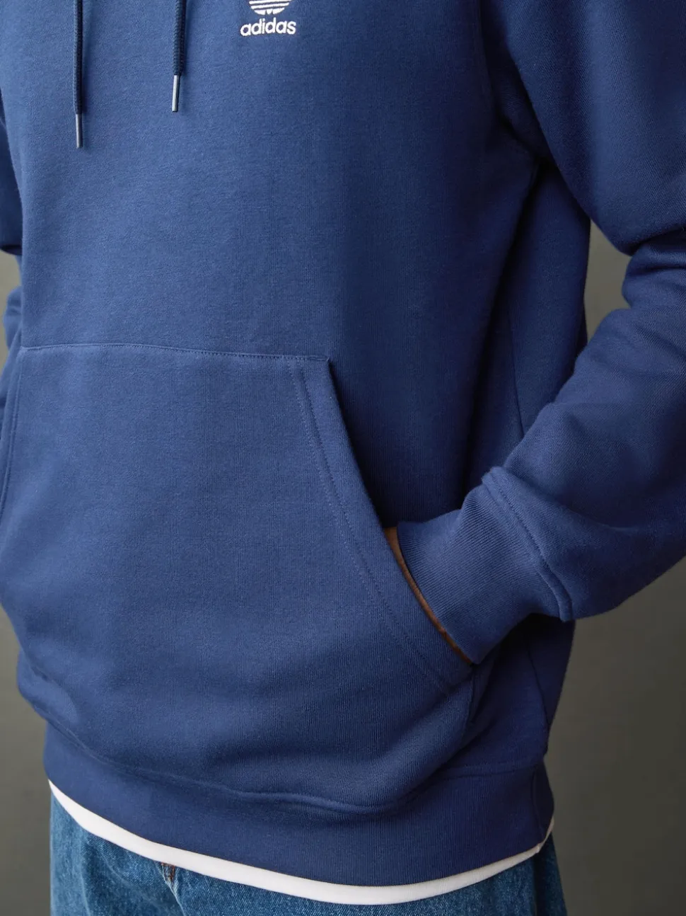 adidas Blue Trefoil Essentials Hoodie