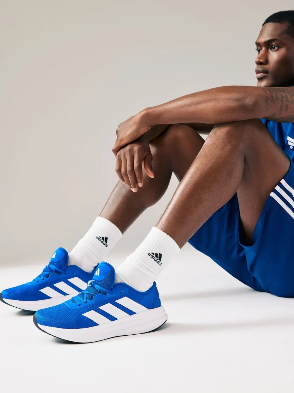 adidas Blue/white Galaxy 7 Running Trainers
