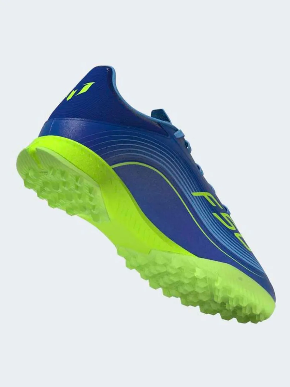 adidas Blue/Yellow Adult F50 Messi League Turf Boots