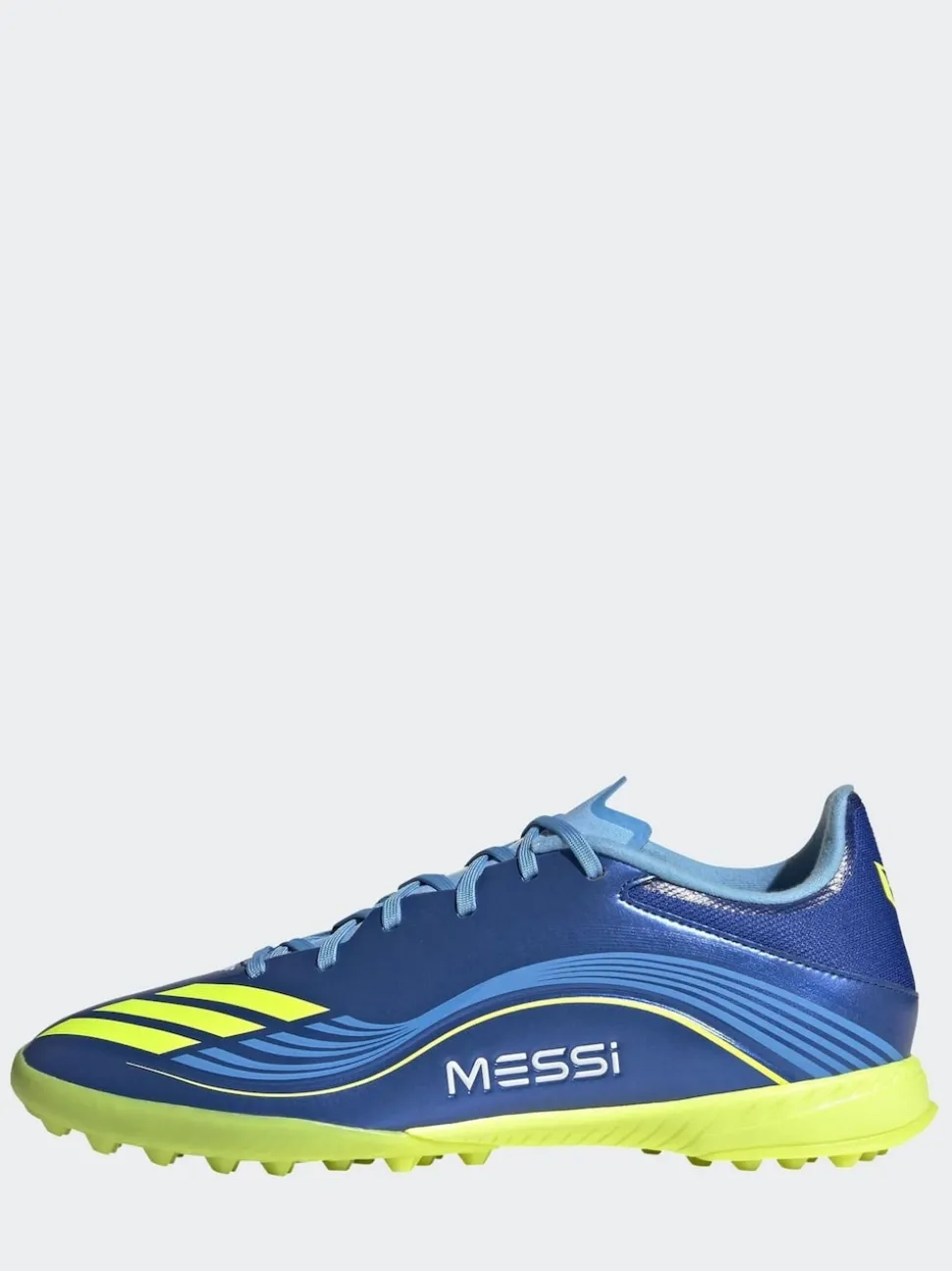 adidas Blue/Yellow Adult F50 Messi League Turf Boots