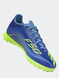 adidas Blue/Yellow Adult F50 Messi League Turf Boots