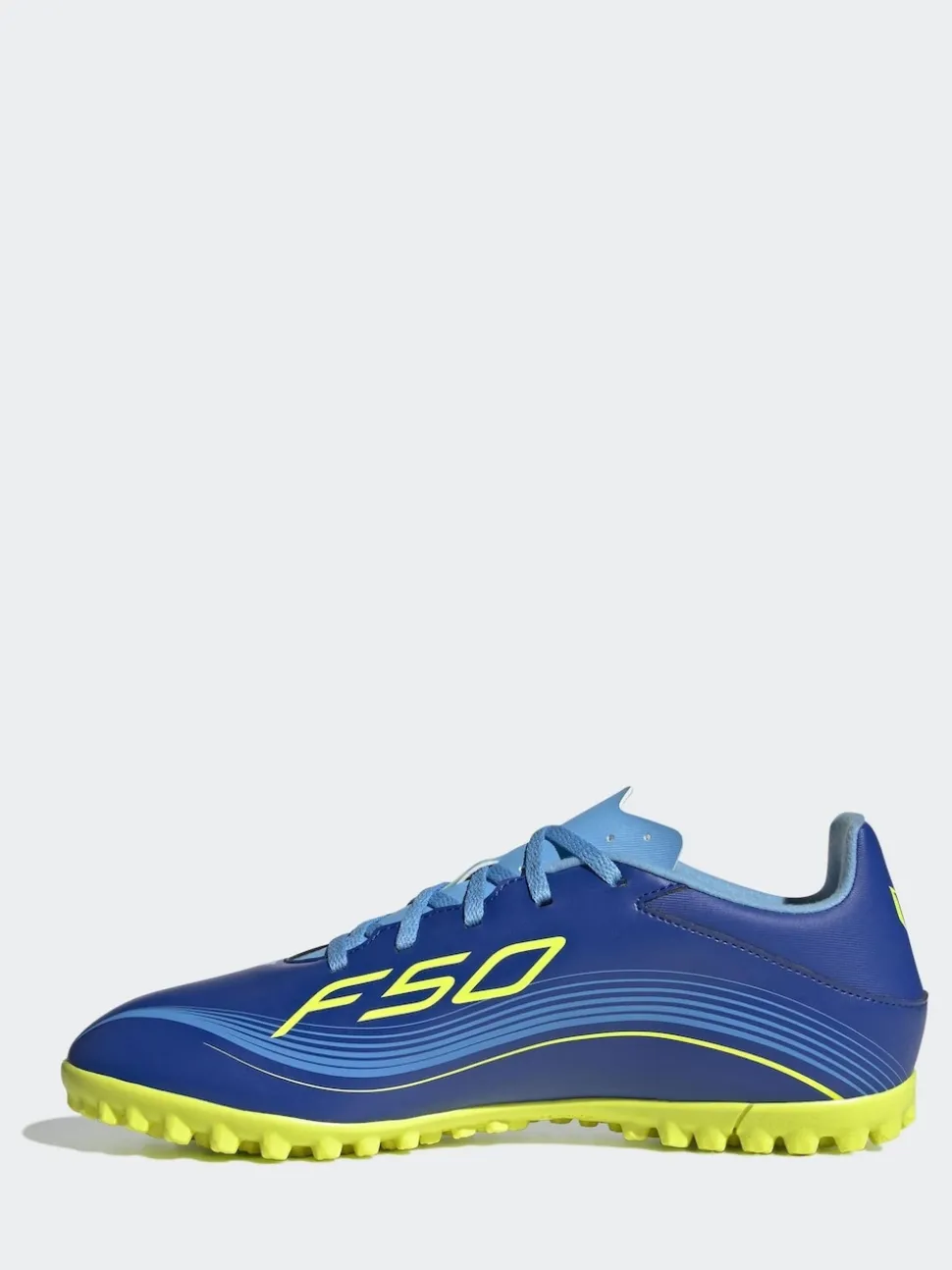 adidas Blue/Yellow Adult F50 Messi Club Turf Boots