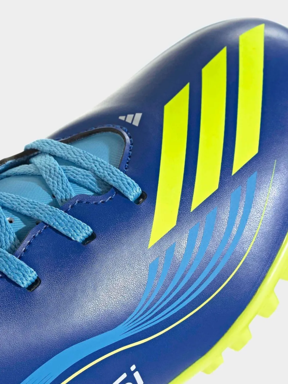adidas Blue/Yellow Adult F50 Messi Club Turf Boots