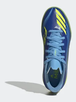 adidas Blue/Yellow Kids F50 Messi League Turf Boots