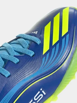adidas Blue/Yellow Kids F50 Messi League Turf Boots