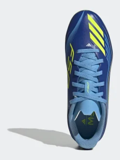 adidas Blue/Yellow Kids F50 Messi League Firm/Multi Ground Boots