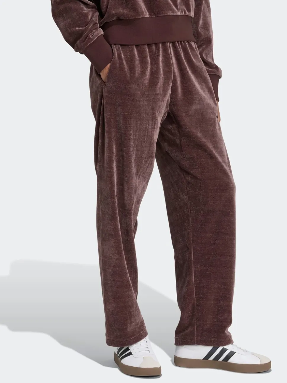 adidas Brown ALL SZN Luxe Open-Hem Joggers