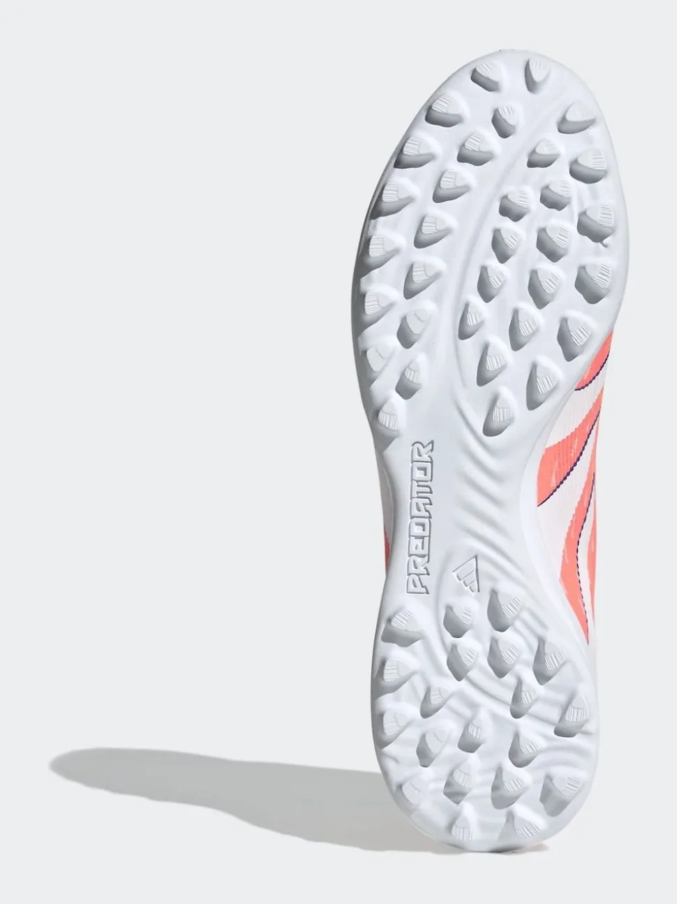 adidas Coral/White Adult Predator League Fold-Over Tongue Turf Boots