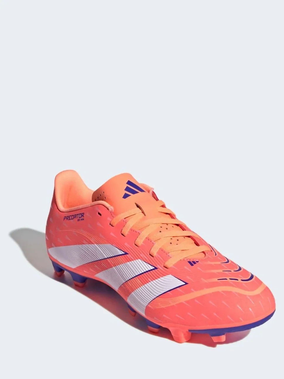 adidas Coral/White Adult Predator Club Firm/Multi Ground Boots