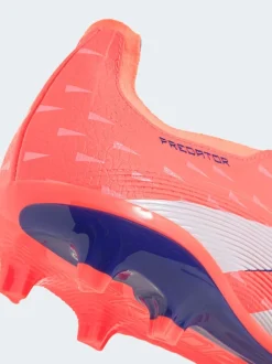 adidas Coral/White Adult Predator League Fold-Over Tongue Firm/Multi Ground Boots