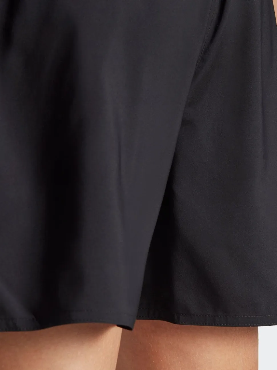 adidas Dark Black Solid CLX Short Length Swim Shorts