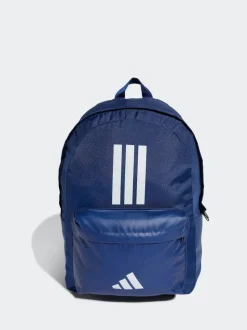 adidas Dark Blue Classic 3 Bar Logo Backpack