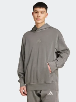 adidas Dark Grey ALL SZN French Terry Washed Hoodie