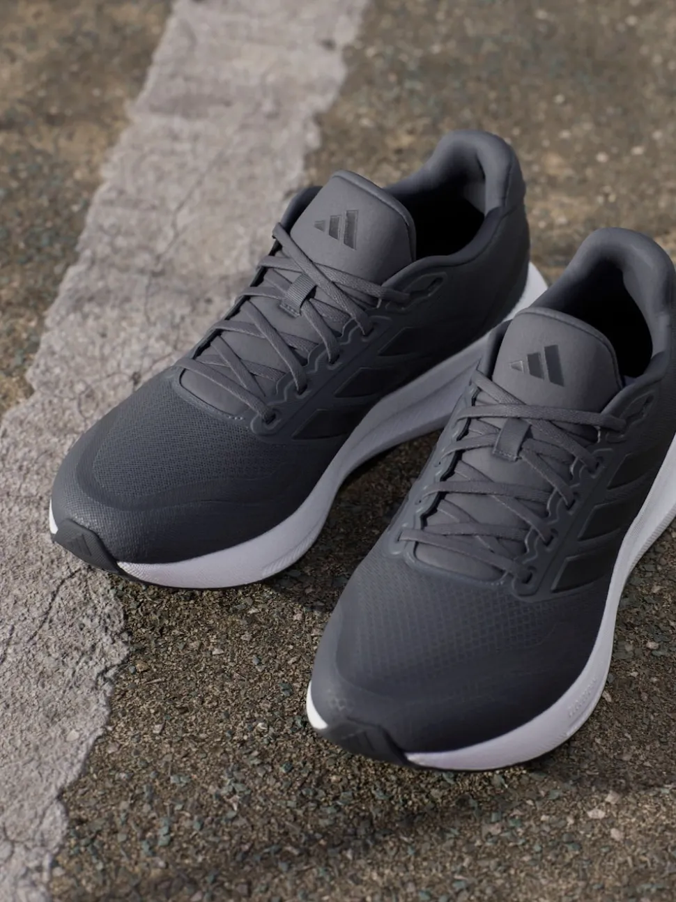 adidas Dark Grey Runfalcon 5 Running Trainers