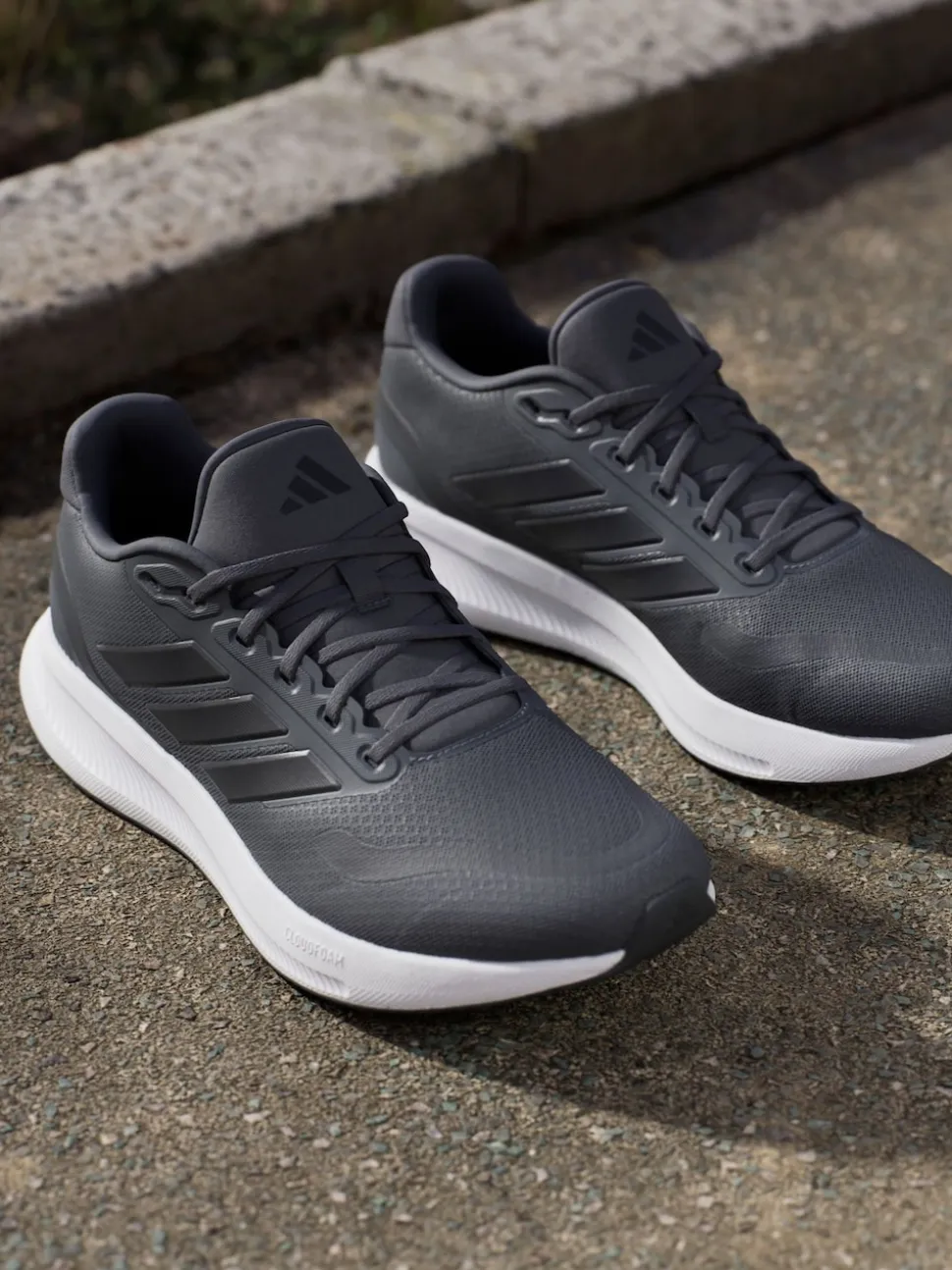 adidas Dark Grey Runfalcon 5 Running Trainers